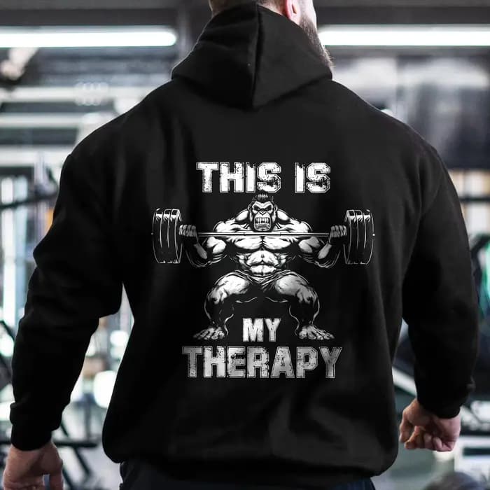 C'est mon motif de thérapie à capuche pour hommes automne hiver nouveaux sweats