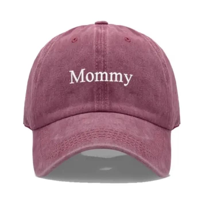 Casquette de baseball tendance brodée avec les inscriptions « Daddy & Mommy »