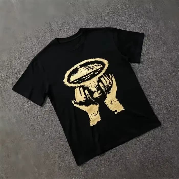 T-shirt surdimensionné à manches courtes pour hommes, Streetwear Rules The World, typologie audacieu