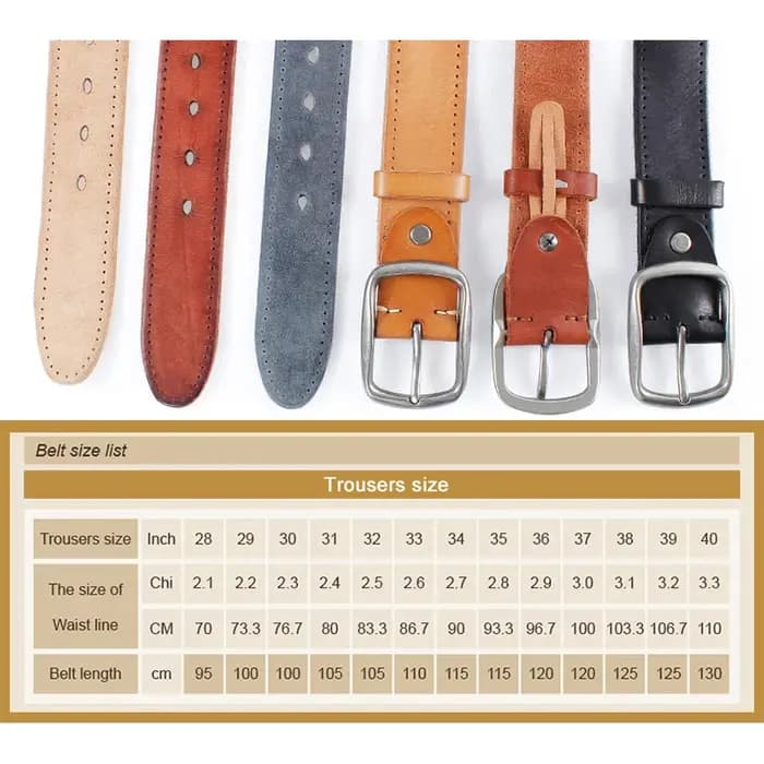 MEDYLA-Jeans en cuir véritable souple pour hommes, ceinture de pantalon décontractée, environnement,