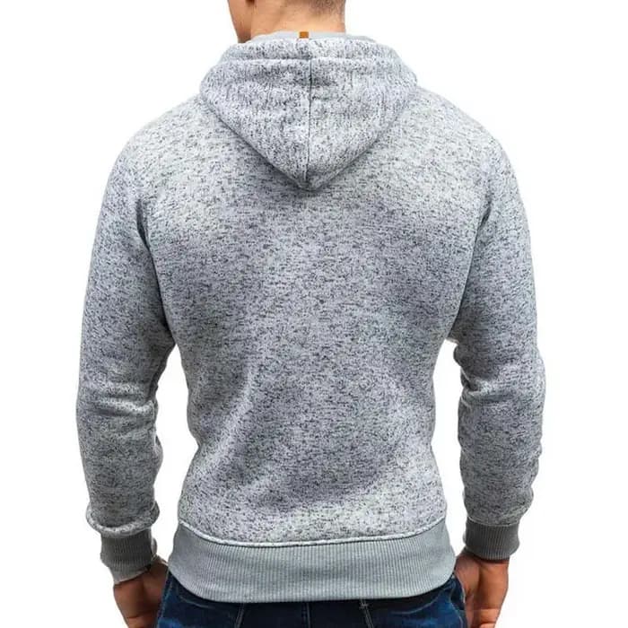 Sweats à capuche monochromes à manches longues pour hommes