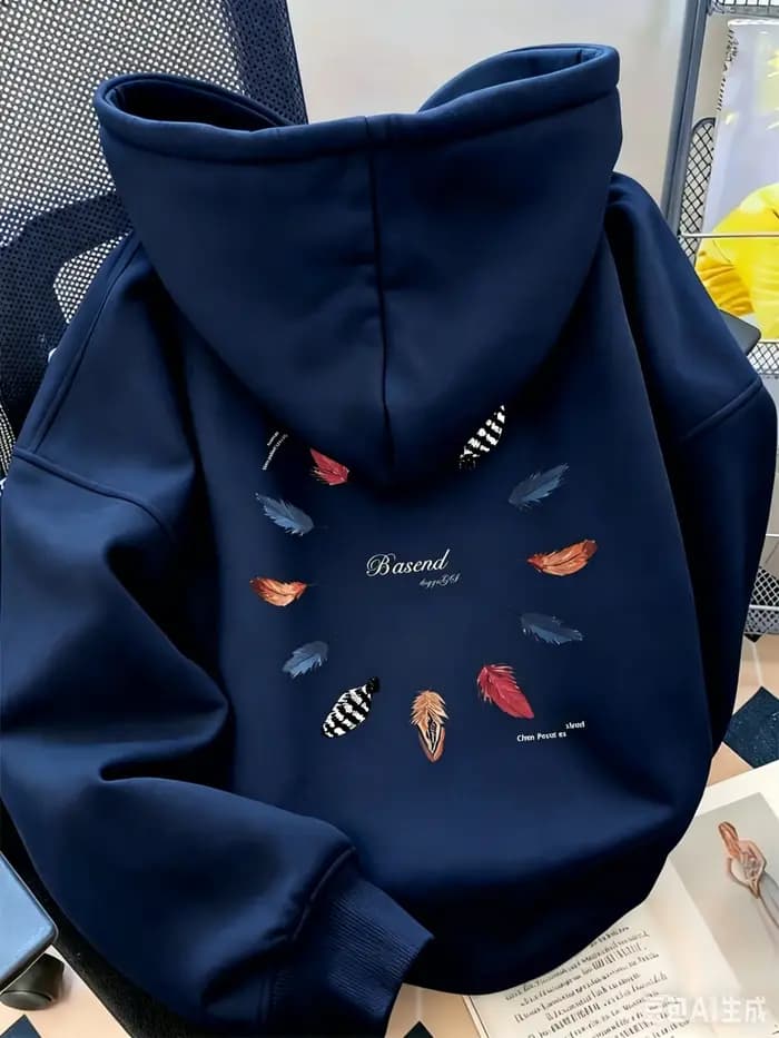 Sweat-shirt à capuche épais pour homme