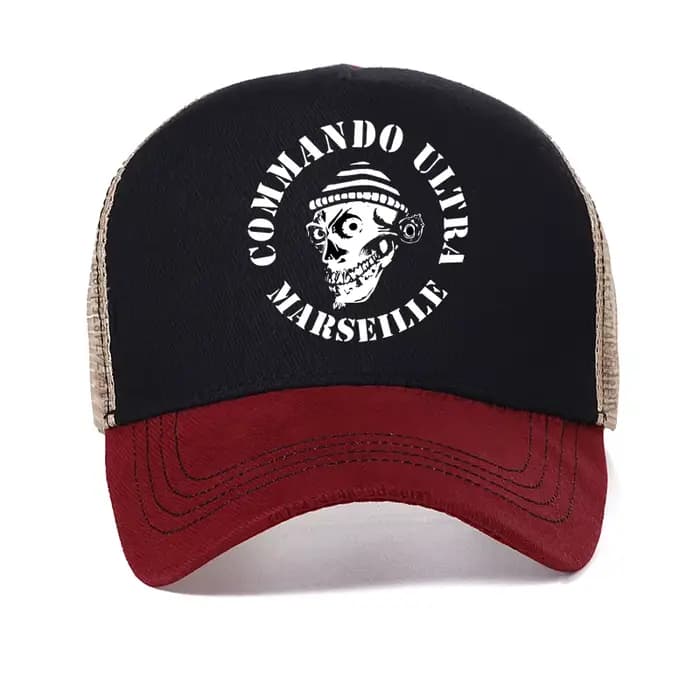 Casquette de baseball imprimée COMMANDO ULTRA 84 MARSEILLE ULTRAS FOOTBALLER FANS