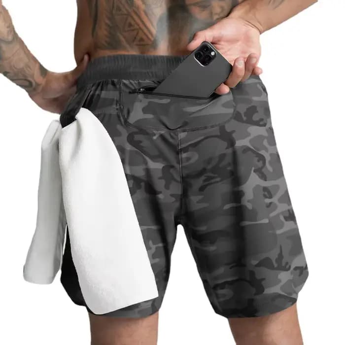2025 été survêtement Shorts hommes GYM Fitness course Shorts séchage rapide hommes Shorts fermeture