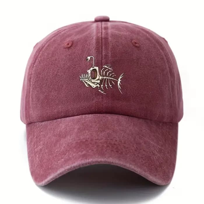 Casquette de baseball imprimée en arête de poisson