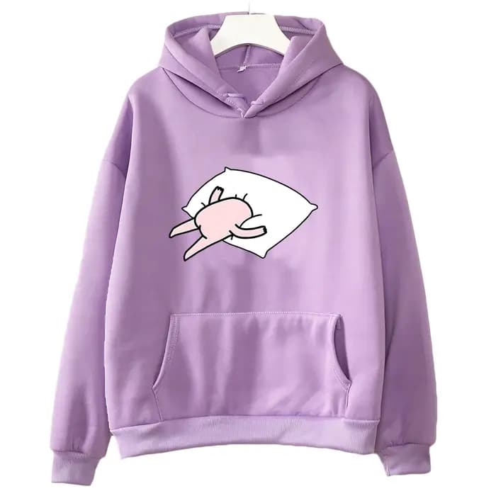 Ketnipz-Sweats à capuche College de dessin animé drôle