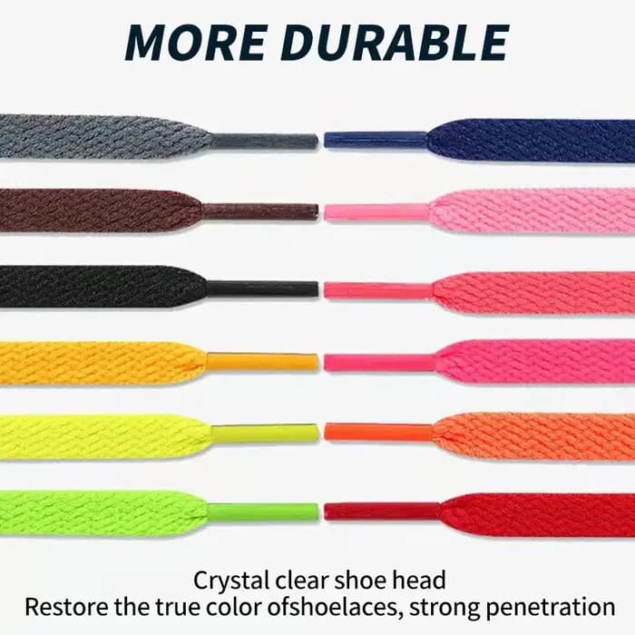 0.9/1.2/1.6/1.8M lacets de chaussures colorés Sneaker