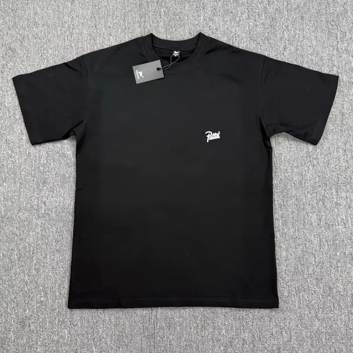 T-shirt PATTA rétro haut de gamme en coton drap fin respirant à manches courtes et motif imprimé style street pour homme et femme été