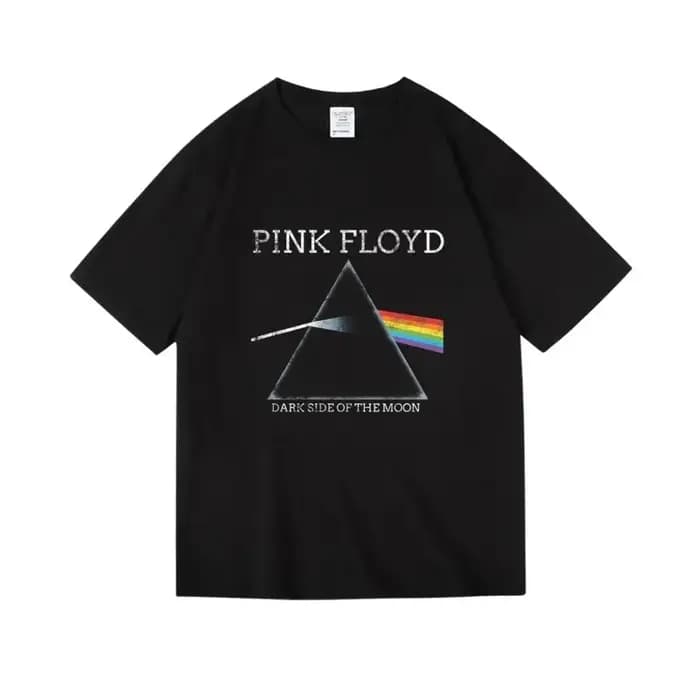 T-shirt Pink Floyd The Moon Album, vêtements Vintage pour hommes et femmes, Streetwear surdimensionn