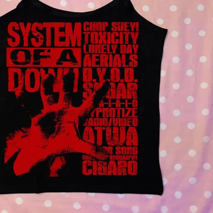 T-shirt sans manches imprimé motif lettres style Star Girl Street