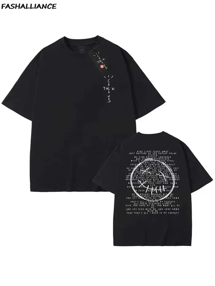2025 Cuctus Jack Merch 100% coton Hip Hop t-shirt pour hommes femmes Utopia été Streetwear Vintage K