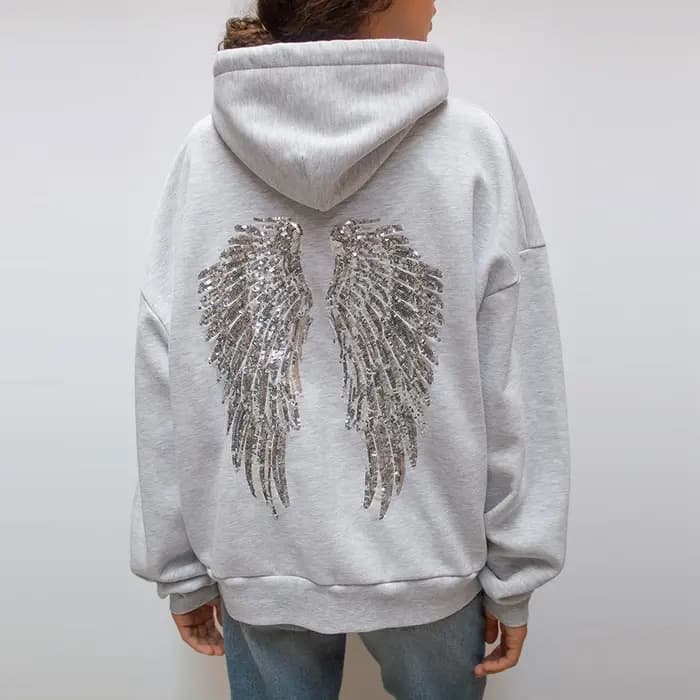 Sweat à capuche surdimensionné pour femme