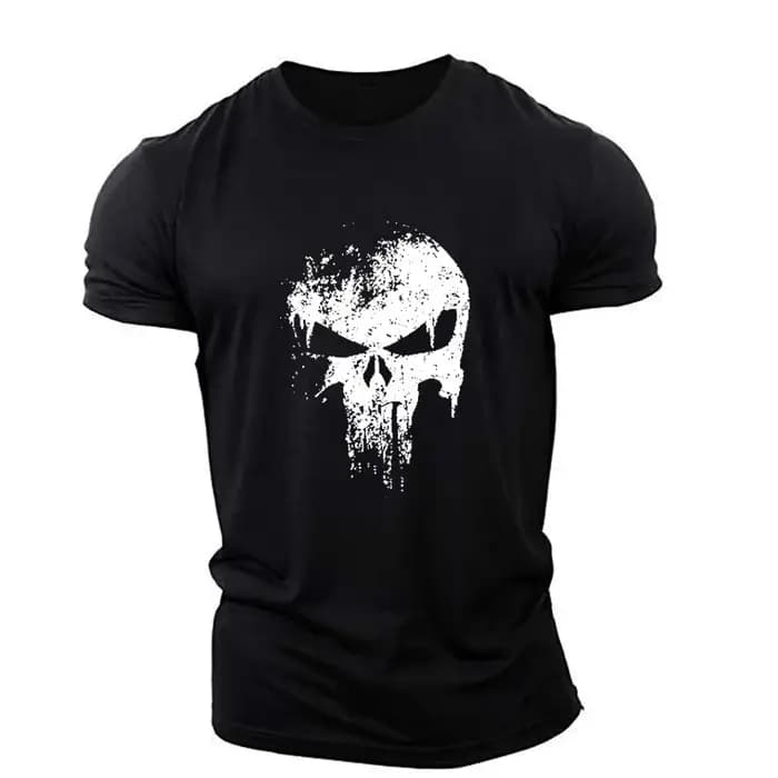 T-shirt Horror Skulls à manches courtes pour hommes