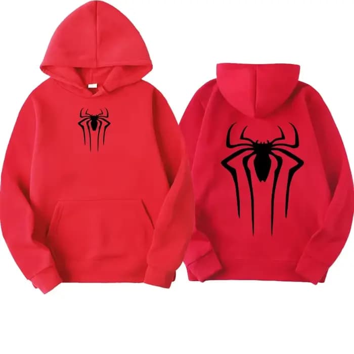 Sweat à capuche imprimé motif araignée pour homme – Pull décontracté tendance