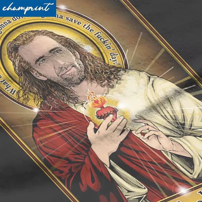 T-shirt à col rond à manches courtes pour hommes, Saint Nicolas Jos, Notre sagesse nationale, Vêtements en coton, Mode, Cadeau d'urgence