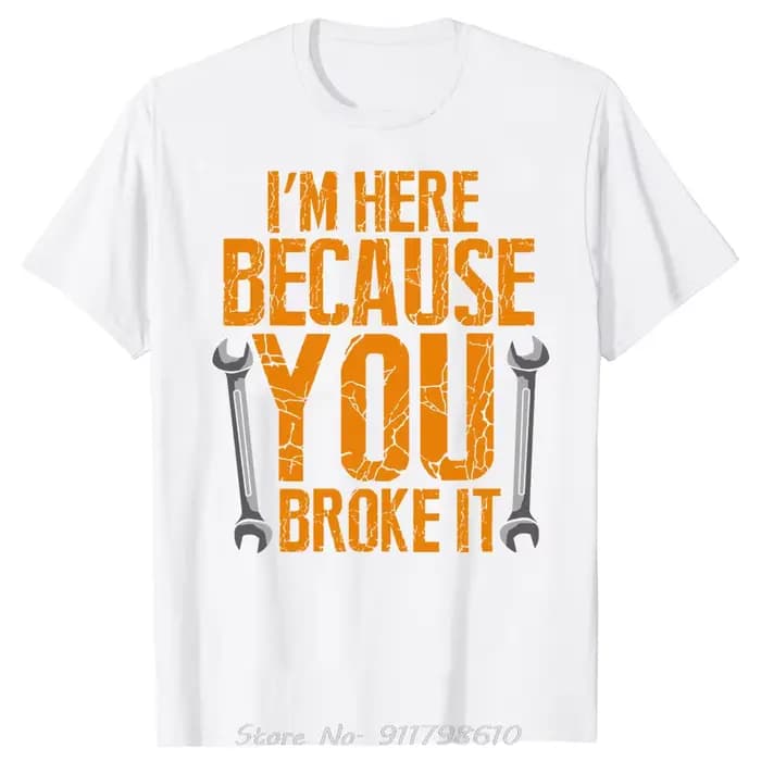 T-shirt surdimensionné pour ouvrier d'entretien drôle