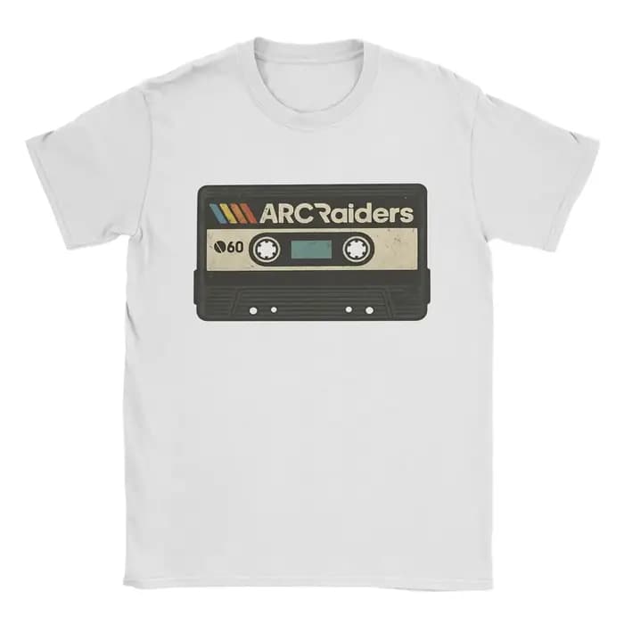 Nouveauté T-Shirts ARC Raiders Cassette t-shirt hommes femmes imprimer coton col rond