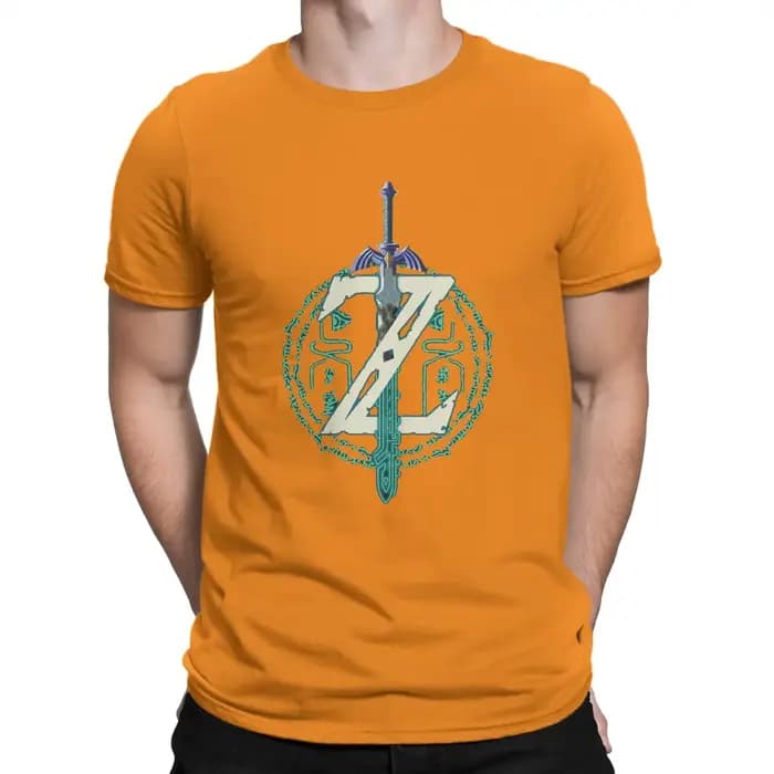 T-Shirt à Manches Courtes et Col Ras du Cou pour Homme