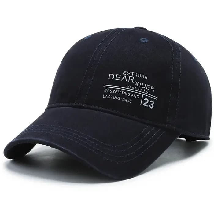 Casquettes de baseball d'été bleu marine FS pour hommes et femmes