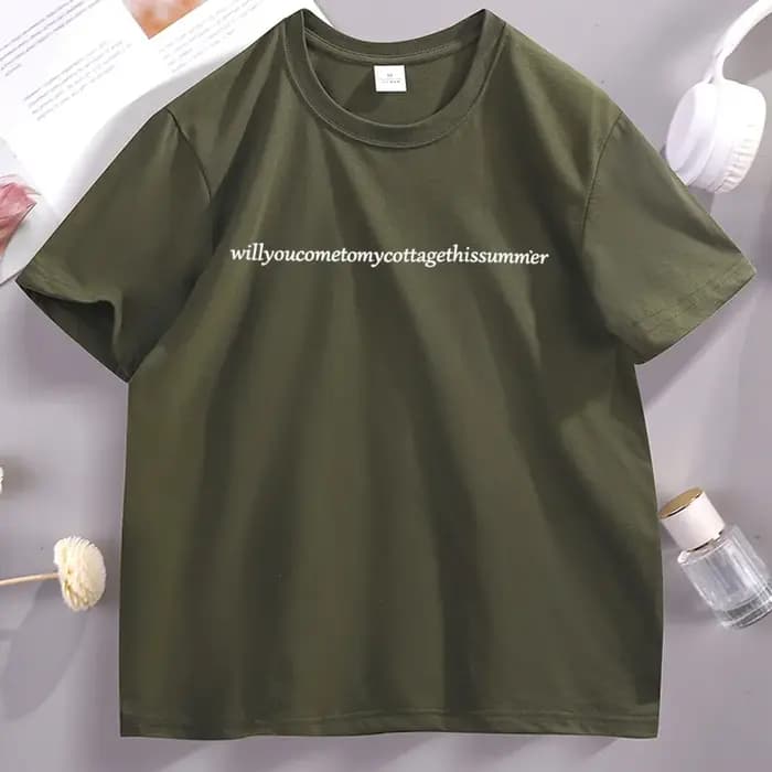 T-shirt décontracté à col rond pour hommes et femmes