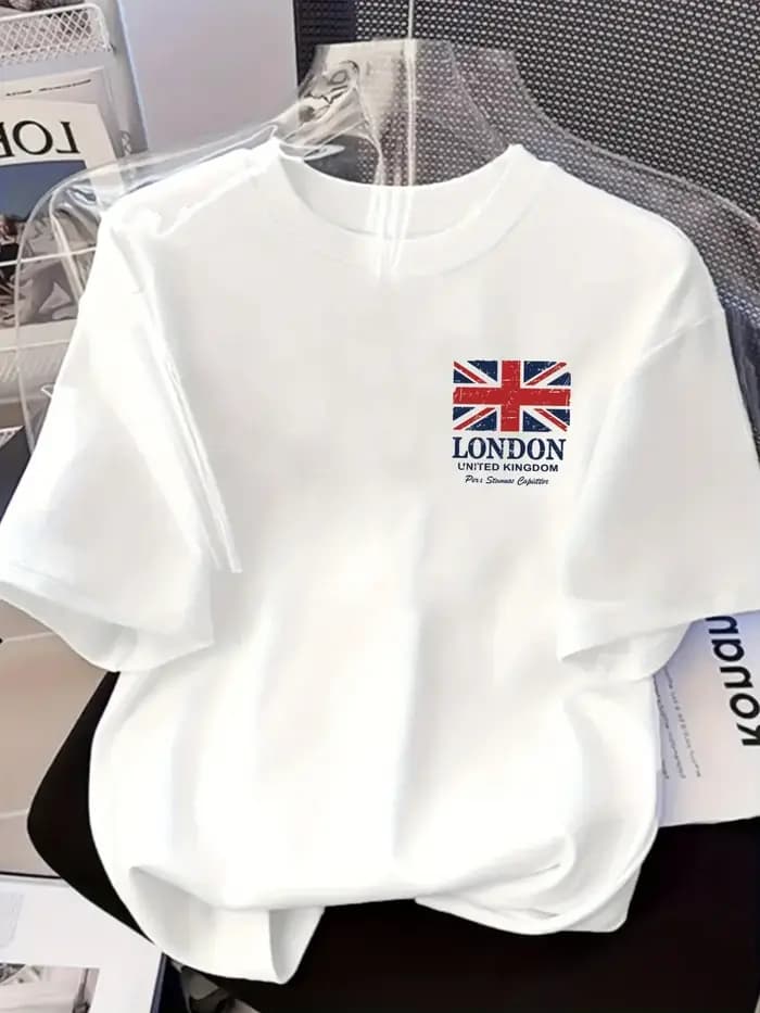 T-Shirt à manches courtes et col rond pour hommes et femmes