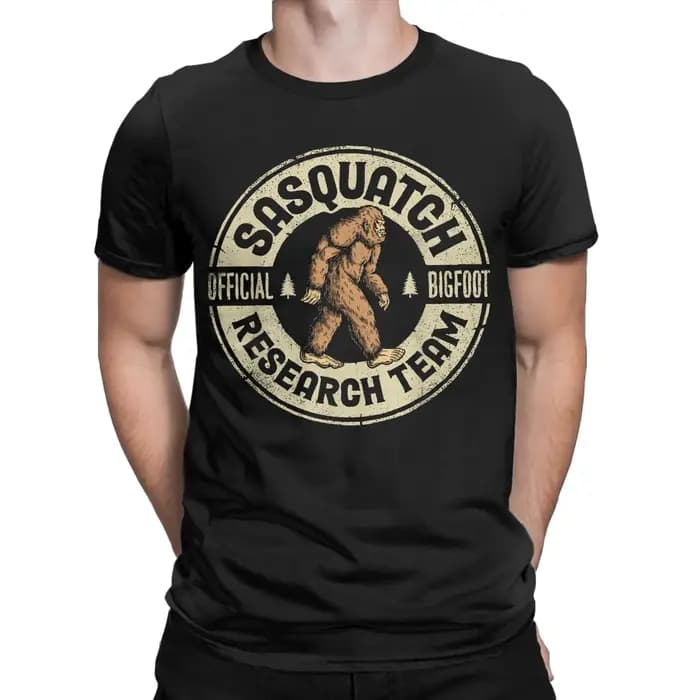 Streetwear t-shirt été Bigfoot équipe de recherche rétro Vintage Sasquatch t-shirts coton