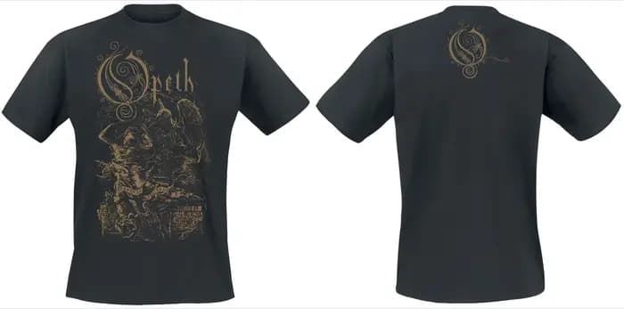 T-shirt en coton avec logo imprimé Opeth Demon of The Fall, style streetwear, unisexe, col rond, Pro