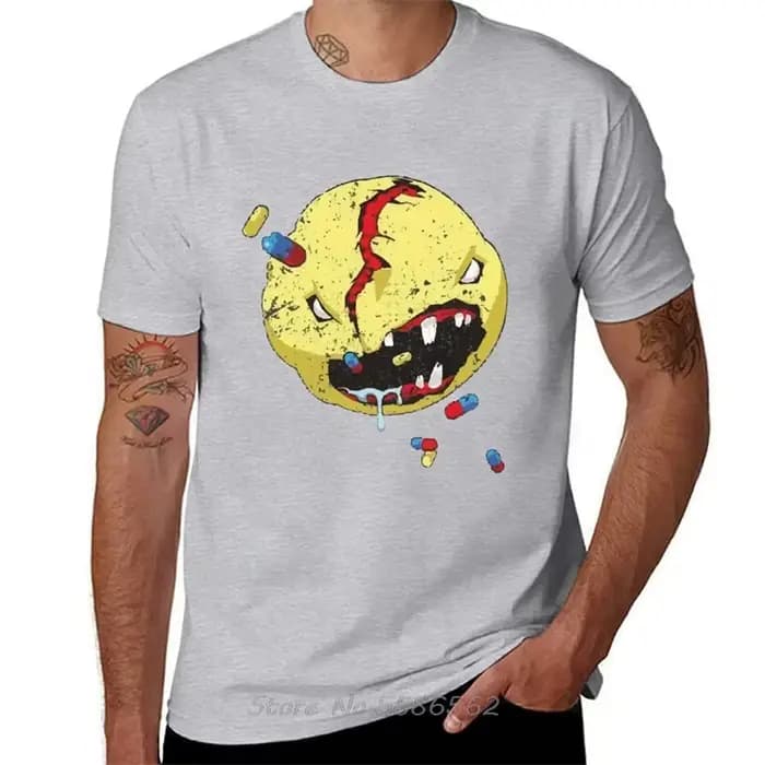 Cyber samouraï le démon prenant la médecine coton t-shirt unisexe