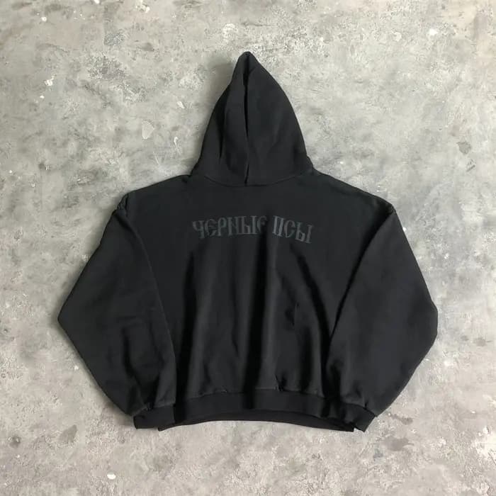 SAINT OF MICHAEL mode 1:1 KANYE WEST Streetwear sweat DONDA imprimé velours décontracté ample surdim
