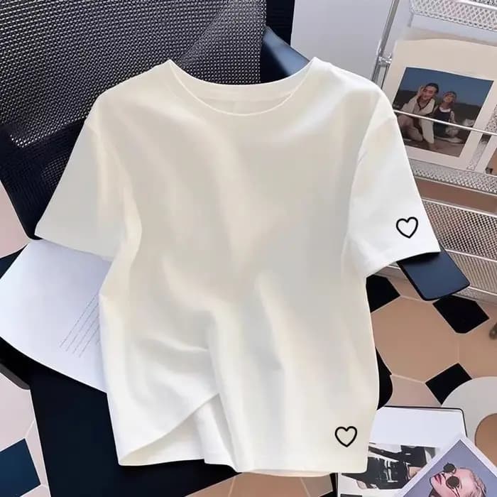 T-shirt ample en coton de qualité pour femme