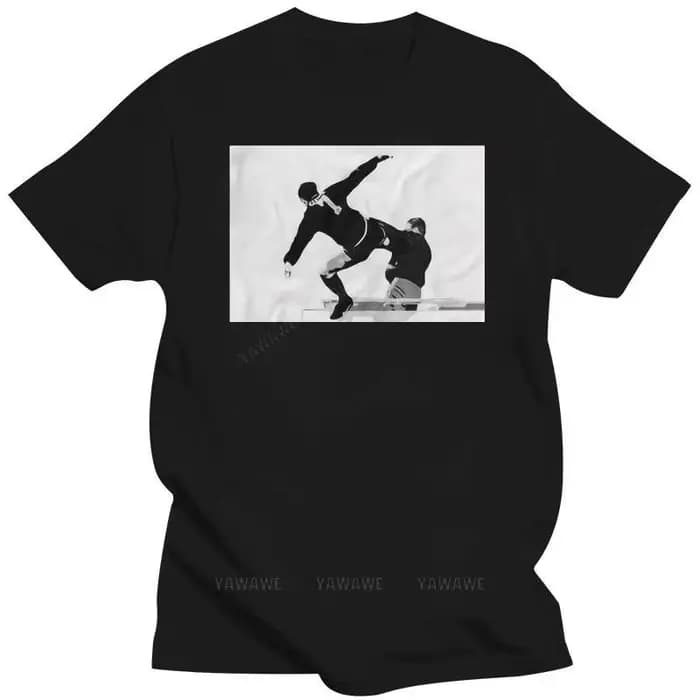 Humor t-shirt style vintage homme coton à manches courtes nouveau Eric Cantona Kick t-shirt mode imp