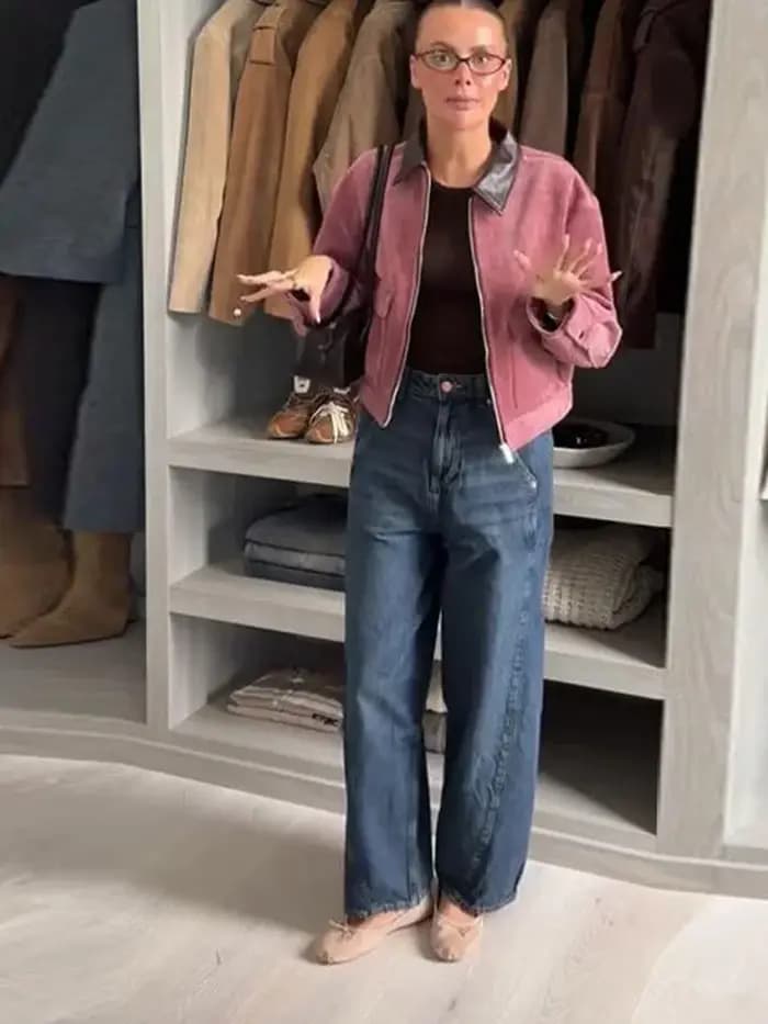 Blouson en velours côtelé pour femme