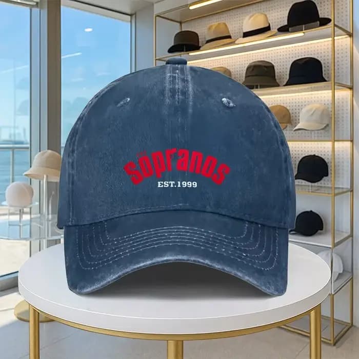 1 casquette de baseball au design Sopranos | Léger