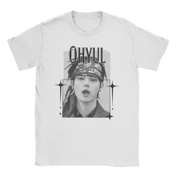 Lngshot Louis Rising K‑Pop Hip‑Hop T-shirt graphique unisexe pour hommes et femmes, col rond, manches courtes, streetwear décontracté unique