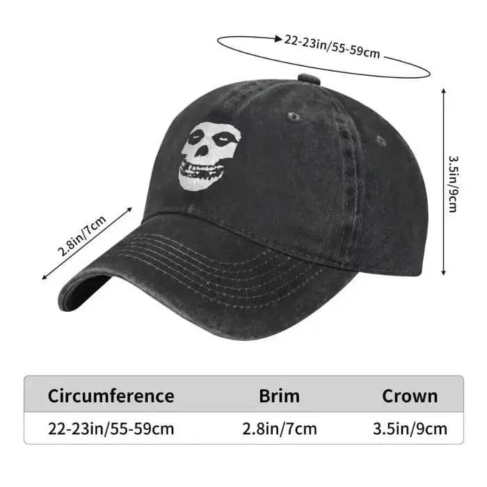 Casquette de baseball de luxe 2026 Misfits Fiend Skull sous licence