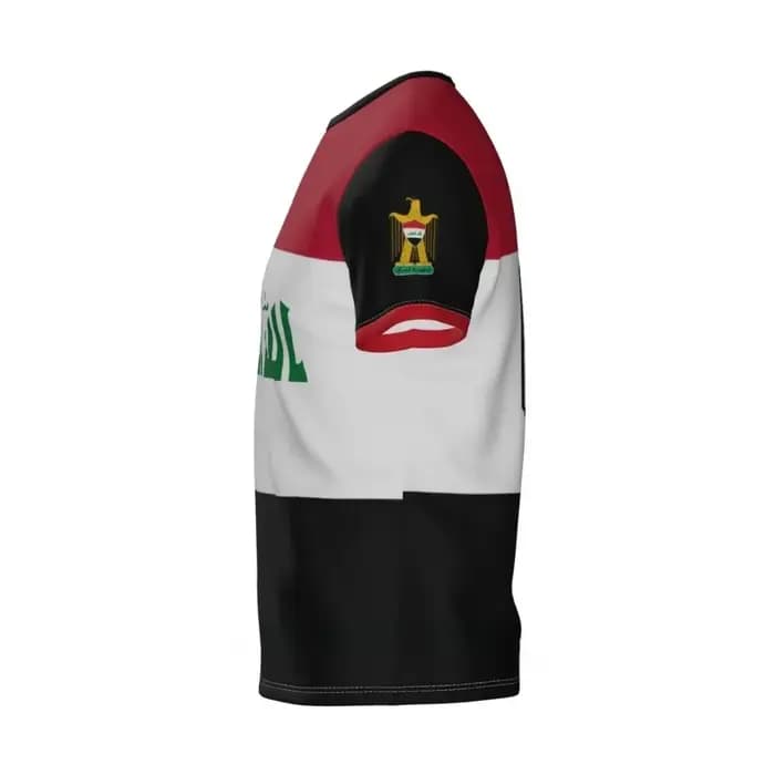 Iraquien Drapeau Graphique T-shirts Casual Mode Hommes et Femmes T-shirt Sport Gym D'été Iraq Football Fan Cadeau Designer Vêtements