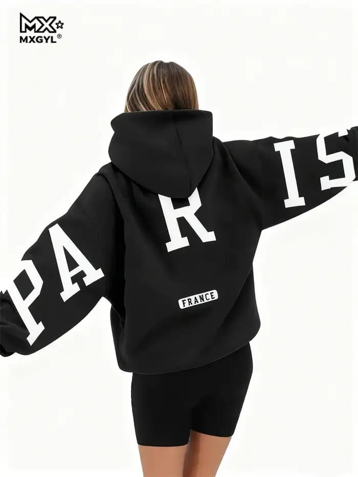 Sweat à capuche décontracté ample pour homme