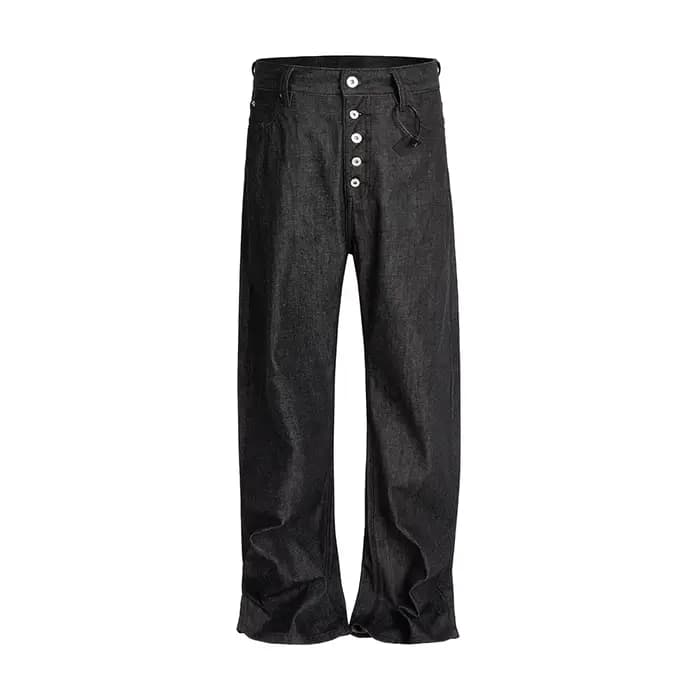 Jean Original coupe botte Vintage pour hommes pantalon en Denim Baggy droit ample Ropa Hombre