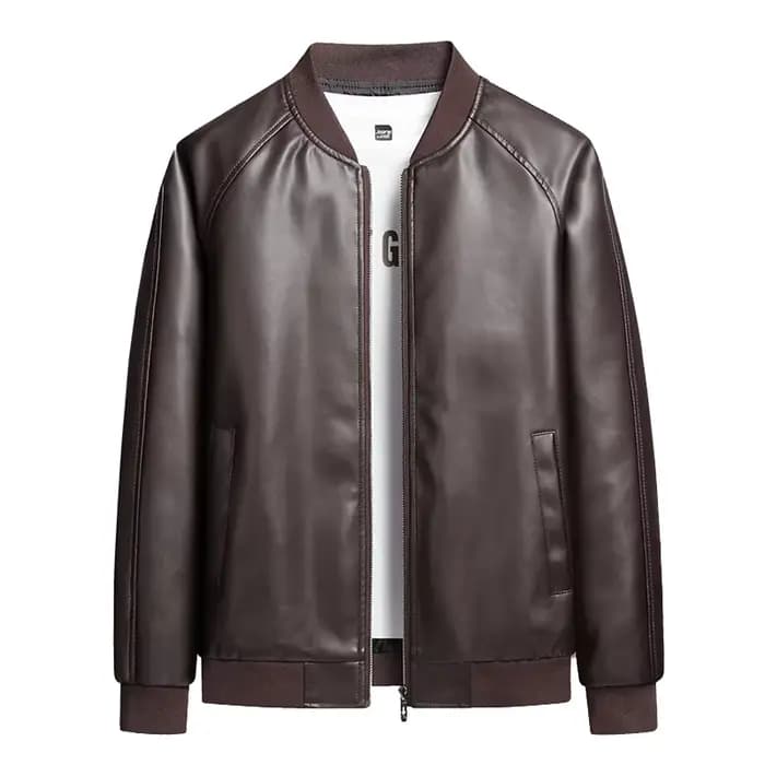 Veste en similicuir pour homme