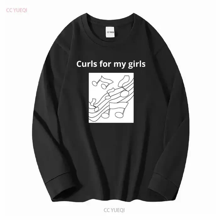 T-shirt unisexe vintage « Curls for my girls » – Imprimé graphique doux