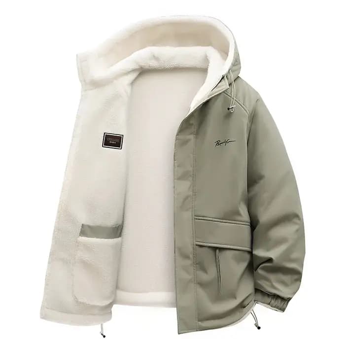 Hommes Sherpa veste 2 en 1 à capuche polaire manteau