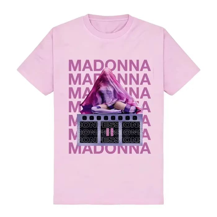 T-shirt unisexe streetwear Madonnaa CONFESSIONS II