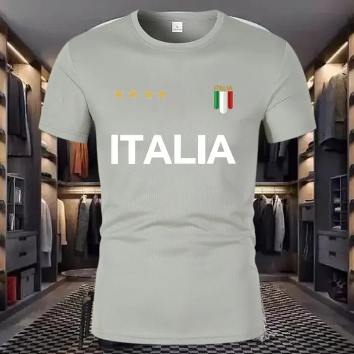 T-shirt respirant à col rond et manches amples pour homme