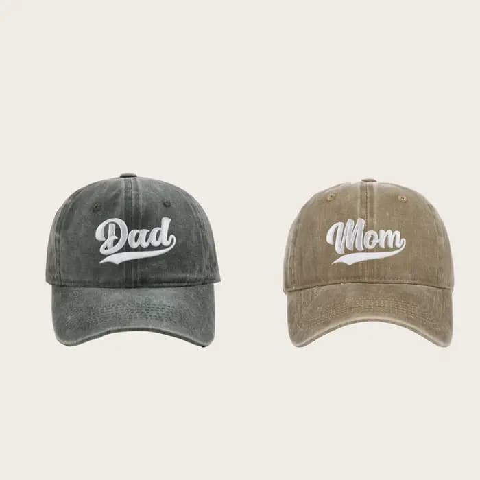 1 casquette de baseball tendance avec broderie DAD MOM