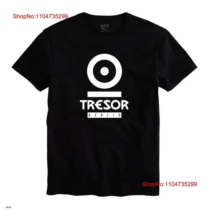 T-shirt Tresor Berlin hommes noir taille S 5XL vintage lavé graphique respirant vêtements de créateur de mode streetwear confortable