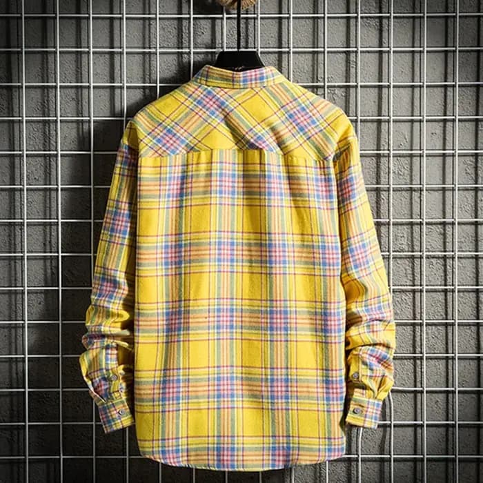 Chemise en coton à manches longues pour homme