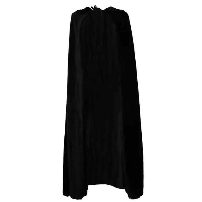 Cape à capuche en velours longue, style gothique, pour déguisement de sorcière médiévale, cosplay d'