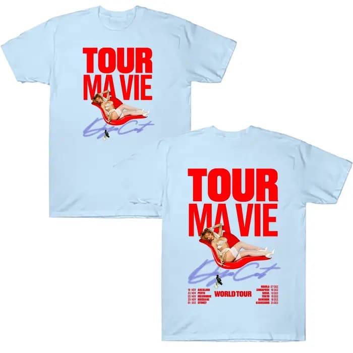 Doja Cat World Tour 2025 t-shirt graphique vêtements pour hommes Harajuku mode unisexe coton T-shirts décontracté confortable surdimensionné Streetwear