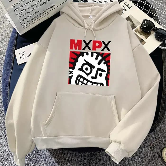 Sweats à capuche graphiques MxPx pour femmes, pulls à capuche, manches longues, streetwear hip hop, bande punk, sourire, gothique, rock, vêtements d'hiver