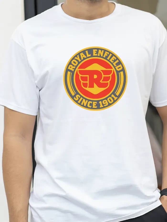 ROYALS E-ENFIELDS t-shirt imprimé à manches courtes et col rond